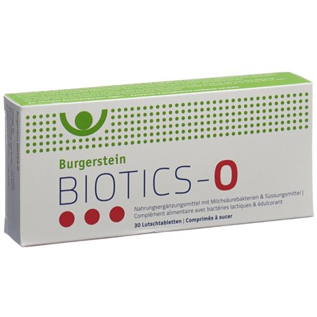 Burgerstein Biotics-O pastile 30 kom