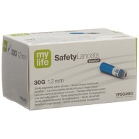 Lancetas de segurança mylife SafetyLancets Comfort 30G 200 unid.