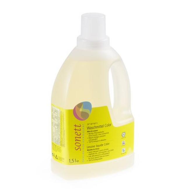 Sonnet detergent ពណ៌ 20 ° - 60 ° C Mint lt Lemon 1.5
