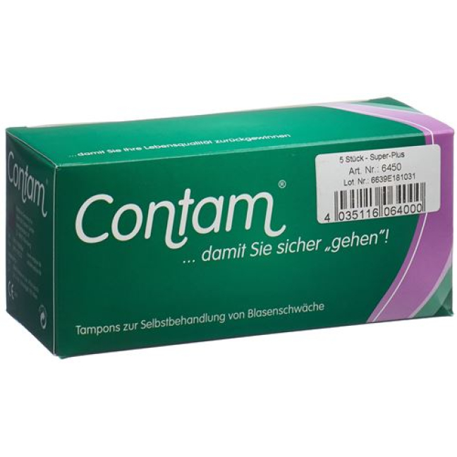 Contam vaginal tampon 45mm extra plus special size 5 pcs