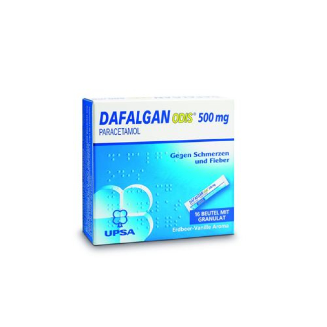 Dafalgan Odis Gran 500 mg Btl 16 szt