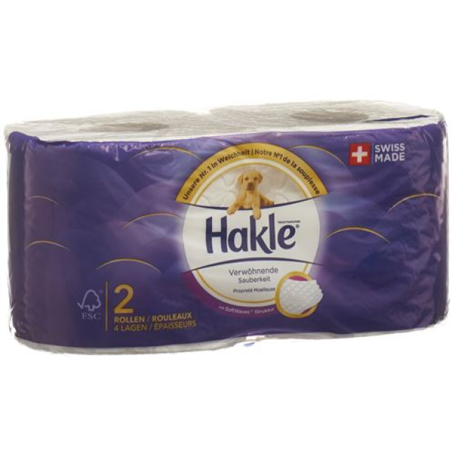 Hakle Pampering Cleanliness Toilet Paper FSC 2 pcs