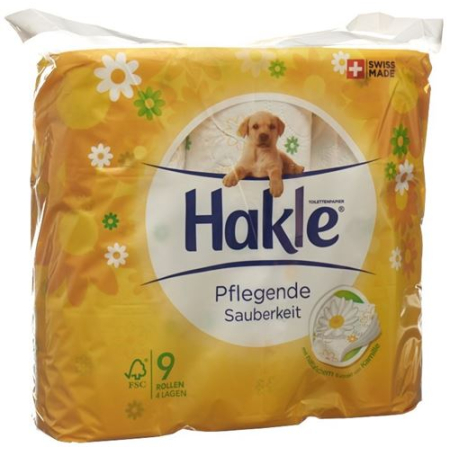 Limpeza nutritiva Hakle de papel higiênico FSC 9 unidades