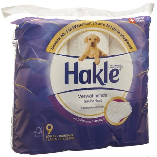 Hakle Mimos limpieza de papel higienico FSC 9 unidades