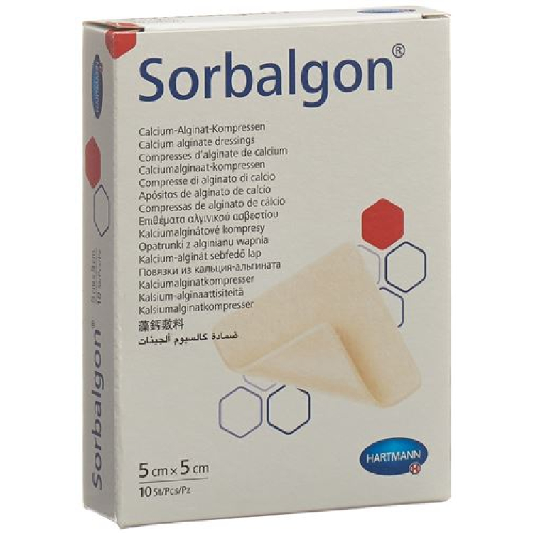 Sorbalgon kompressid 5x5cm steriilsed 10 tk