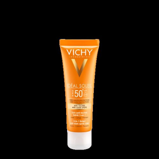 Vichy Ideal Soleil Pigmentaatiota ehkäisevä voide 3in1 sävytetty SPF50 + 50 ml