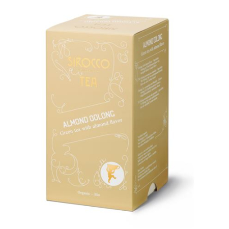 Sirocco Tea Bags Oolong Almond - Premium Oolong Tea with Natural Almond Pieces