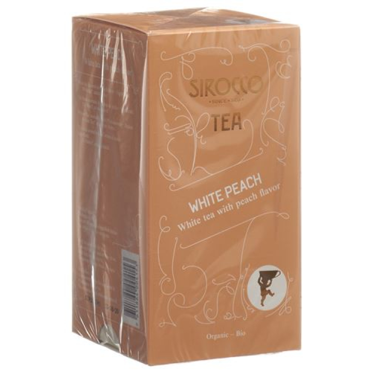 Sirocco çay paketləri White Peach 20 ədəd