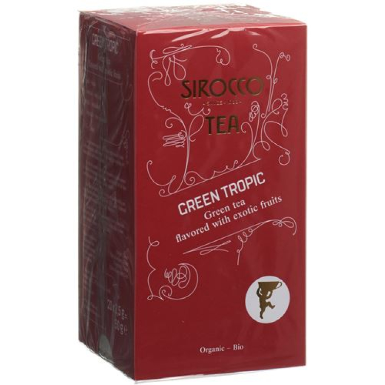 Σακουλάκια τσαγιού Sirocco Green Tropic 20 τμχ