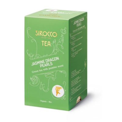 Sirocco шай пакеттері jasmine dragon pearls 20 дана