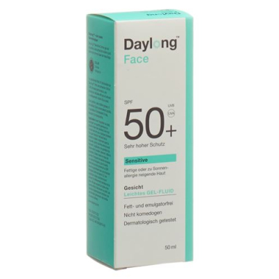 Daylong sensitive бет кремі гелі/сұйықтық spf50 + tube 50 мл