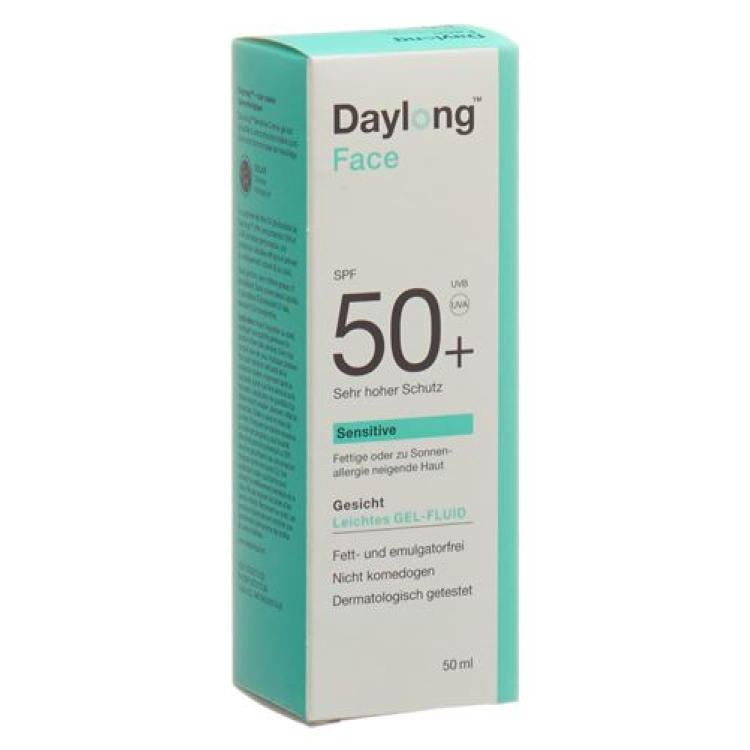 Daylong Sensitive Бет кремі гелі/сұйықтық SPF50 + tube 50 мл