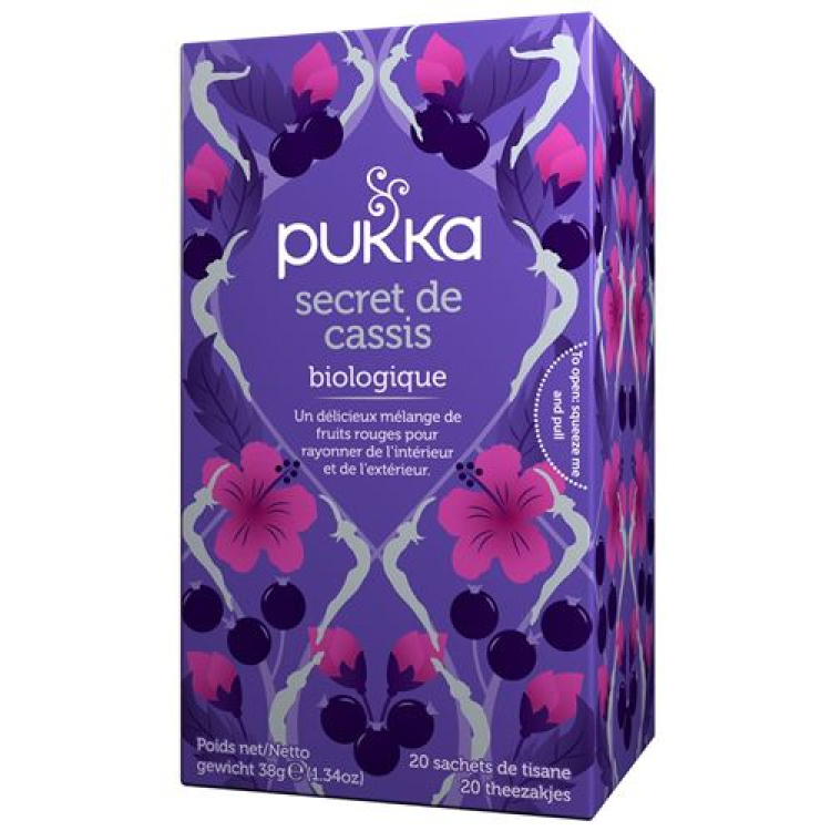 Pukka Secret de Cassis Thé bio Btl 20 pcs