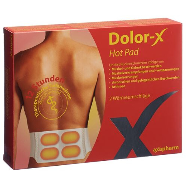 Dolor-X Hot Pad жылу конверттері 2 дана