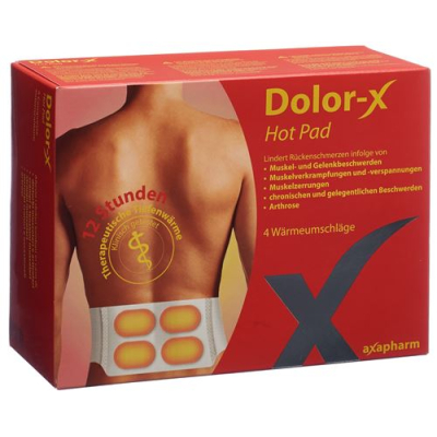 Dolor-x hot pad varmekonvolutter 4 stk