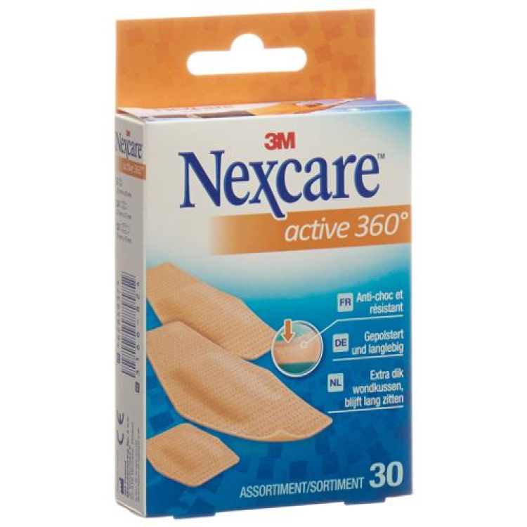 3M Nexcare Plaster Active 360° 30 pcs