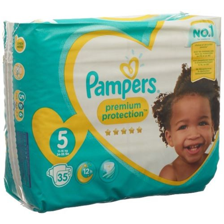 Pampers Premium Protection Gr5 11-16kg Junior Sparpackung 35 Stk