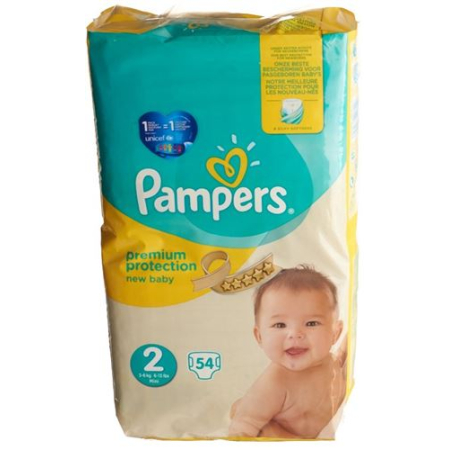 Pampers Premium Protection New Baby Gr2 4-8kg Mini Economy Pack 54 pcs