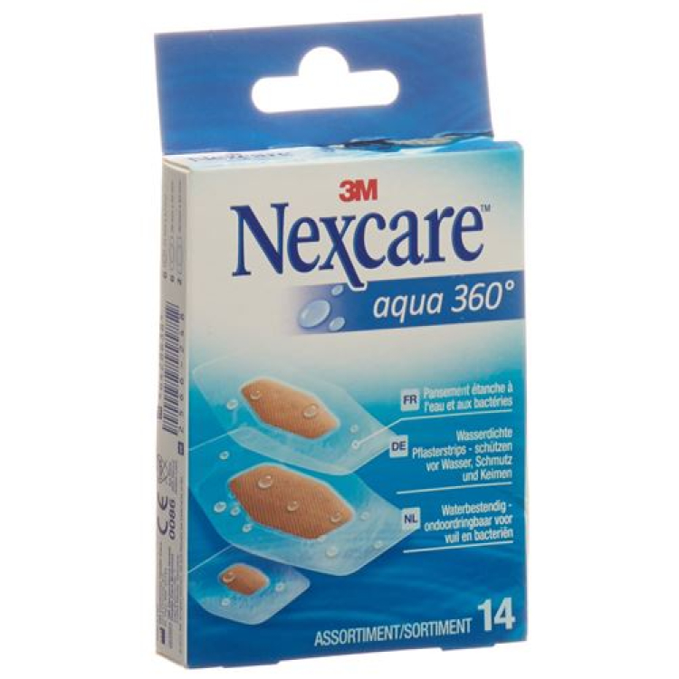 3M Nexcare patch Aqua 360 assorted 14 pcs