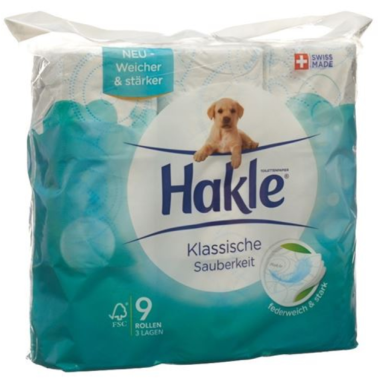 Hakle Classic cleanliness of toilet paper blue FSC 9 units