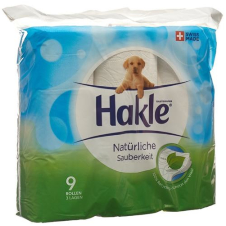 Hakle Natural Cleanliness of Toilet Paper FSC 9 Units