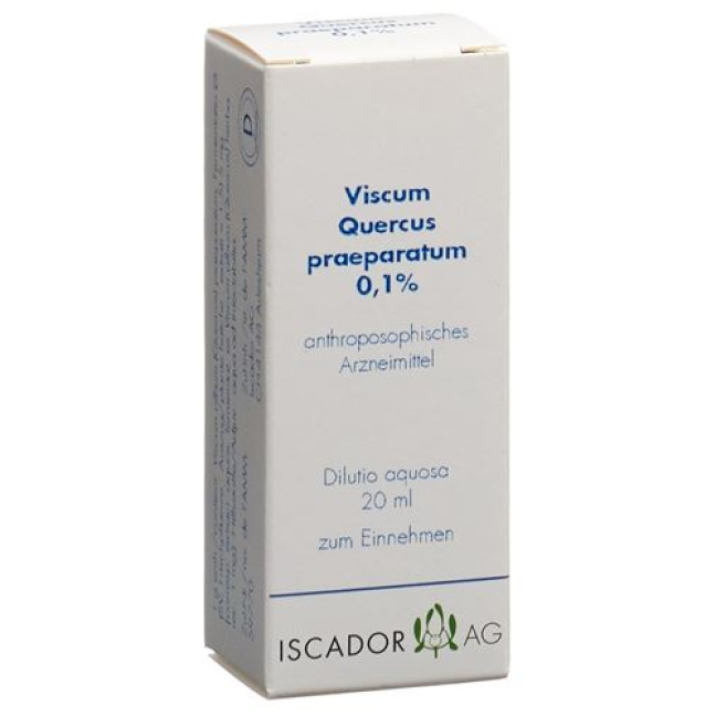 Buy Iscador Viscum Quercus Praeparatum 0.1% Dilutio aquosa 20 ml Online from Switzerland