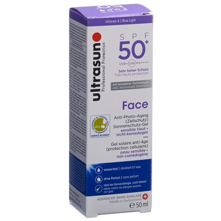 Ultrasun Face SPF 50+ 50 מ"ל