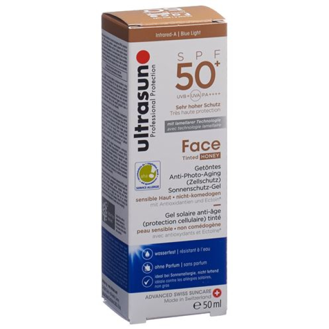 Ultrasun Face Tonted SPF 50+ Medus 50 ml