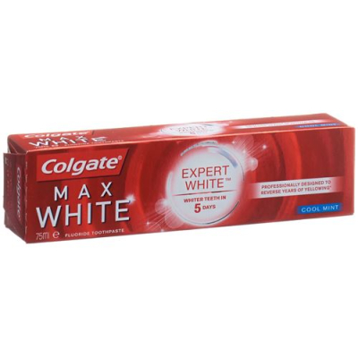 ថ្នាំដុសធ្មេញ colgate max white expert white 75ml