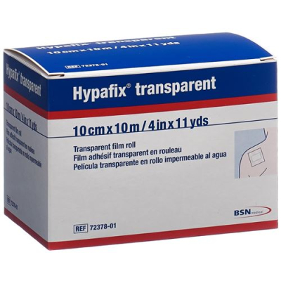 Hypafix ថ្លា 10cmx10m តួនាទីក្រៀវ