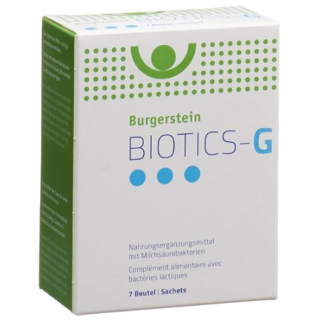 Burgerstein Biotics G -jauhepussi 7 kappaletta