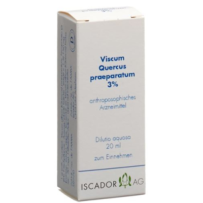 Iscador viscum quercus praeparatum 3% dilutio aquosa 20 מ"ל