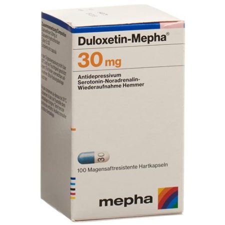 Duloxetine Mepha Kaps 30 mg Fl 100 chiếc
