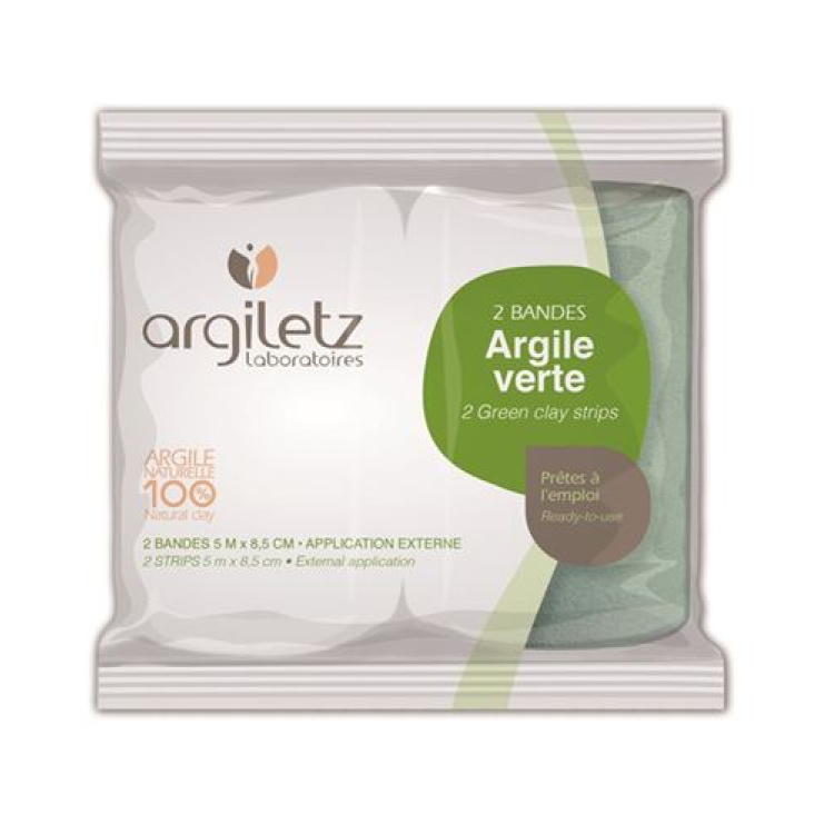 Argiletz curación tierra verde instantáneo 5mx8.5cm atar 2 uds