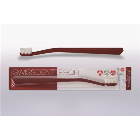 Swissdent whitening toothbrush red soft