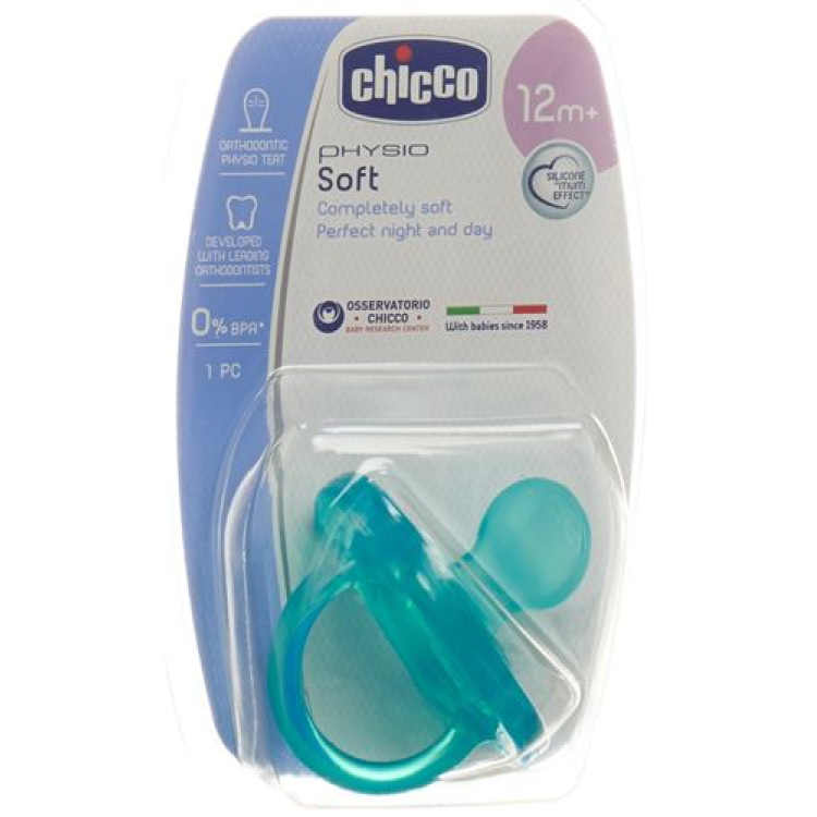 Chicco Physiological pacifier GOMMOTTO BLUE silicone maxi 16-36m DE / FR