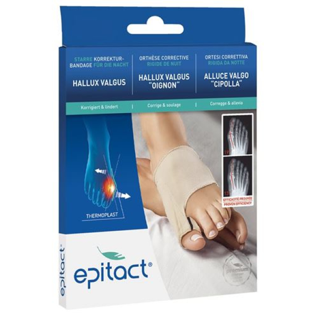 Epitact bandage correcteur rigide oignon NUIT M 21.5-23cm