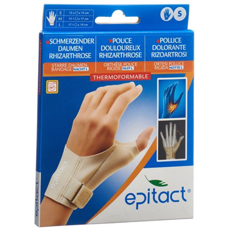 Epitact rigid thumb bandage NIGHT S 13-15cm left