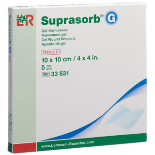 Suprasorb G gel compresse 10x10cm 5 pièces