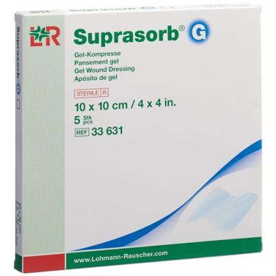 Suprasorb g гел компрес 10х10см 5 бр