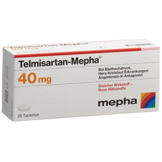 Telmisartan 40 mg tbl Mepha 98 ks
