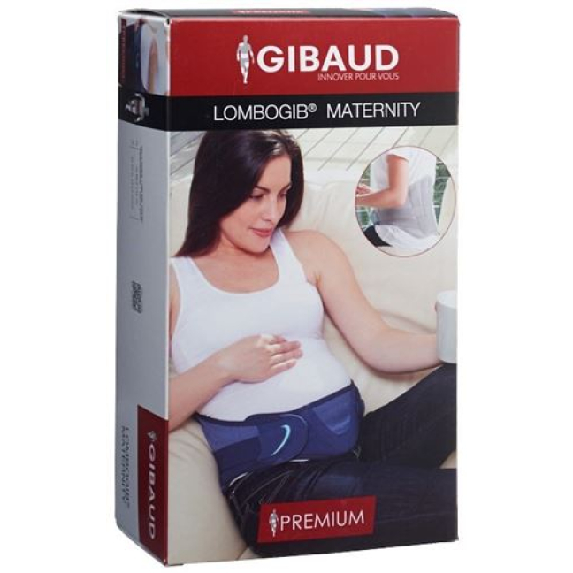 Джинсовая ткань для беременных GIBAUD Lombolib синего цвета, один размер
