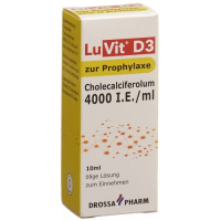 LUVIT D3 Colecalciferolum solução oleosa 4000 UI / ml para a profilaxia Fl 10 ml