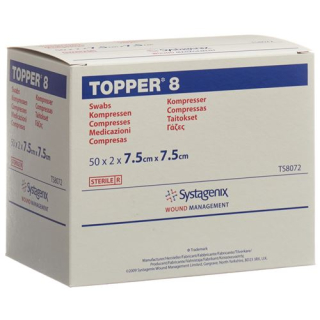 TOPPER 8 NW compr 7.5x7.5cm sterile 50 bags 2 pcs