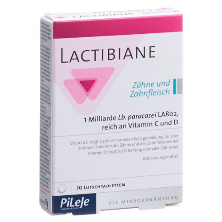 LACTIBIANE ធ្មេញនិងអញ្ចាញធ្មេញ Lutschtabl 30 កុំព្យូទ័រ