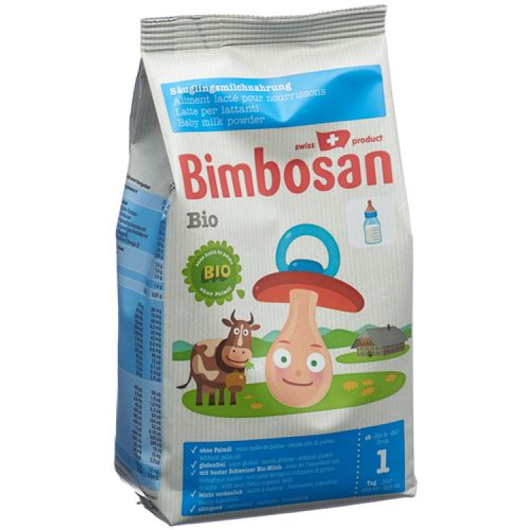 Bimbosan Organic Babymjölk utan palmoljepåse 400 g