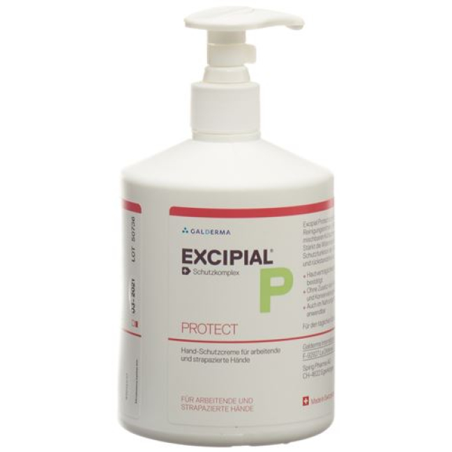 Excipial Protect Cream without Perfume Disp 500 ml