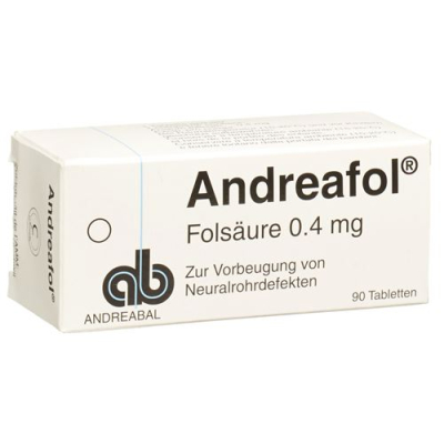 Andreafol 0,4 mg 90 tablečių