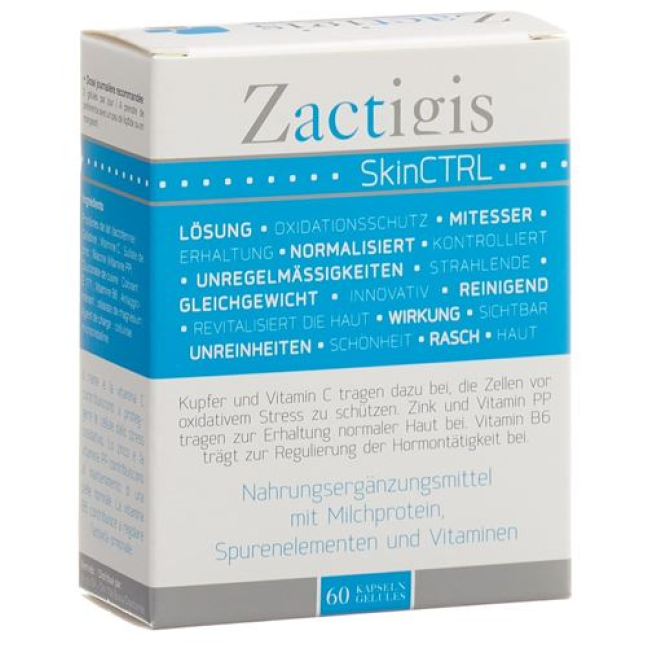 Zactigis SkinCTRL Gélules 60 個