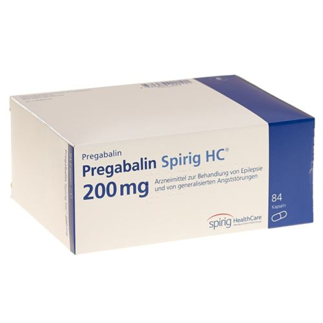Pregabalin Spirig HC Kaps 200 mg 84 pcs